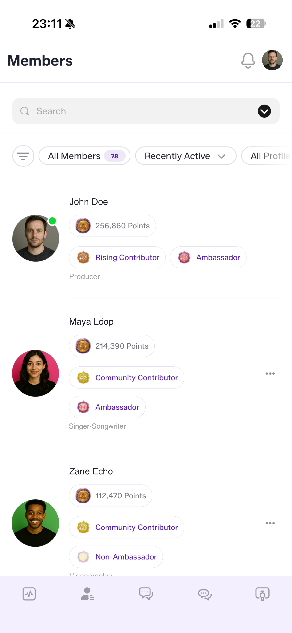 ATAT members directory mockup